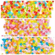 200 pcs Tiny Heart Buttons size 4mm for doll sewing crafts Mix assorted colors