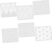 Hohopeti DIY Cake Decor Stencils 6pcs Ears of Wheat Templates for Buttercream Cake Decorating