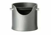Crema Pro Coffee Knock Bin Espresso Grinds Tamper Waste Container Box - Grey