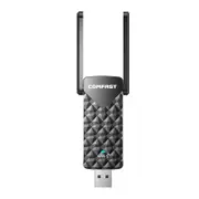 High speed 1800Mbps Gigabit Dual Band for gaming/watchingfor desktop CF-962AX WIFI6 Free drive Dual antenna USB Wireless Adapter
