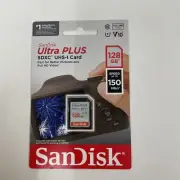 SanDisk Ultra PLUS 128GB SD Card - New & Sealed