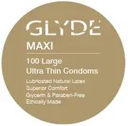 GLYDE MAXI 56mm Condoms (100 Bulk)