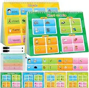 Skillify Phonics Games Toddler Activity Sticker Book, Learn to Read Writing Spelling CVC Sight Words for Kids, Preschool Kindergarten Learning Activities Homeschool Supplies Classroom Must Haves