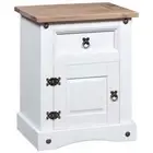 Corona Wood Bedside Table Drawers Storage Side Lamp Cabinet Bedroom Nightstand