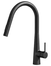 [My Plaza] Kitchen Mixer Tap Pull Out Round 2 Mode in Black