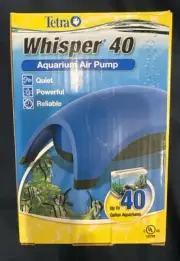 Tetra Whisper Quiet Air Pump for Fish Tank Aquarium Filter, up to 40 gallon