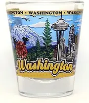 Washington State Wraparound Shot Glass Glassware