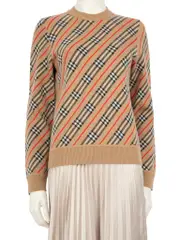 Brown Wool Nova Check Jumper
