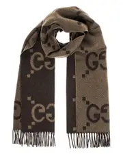Gucci GG Jacquard Cashmere Scarf