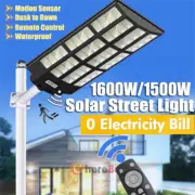 9900000lm LED Solar Street Lights Security Flood Lamp Motion Sensor Outdoor Wall