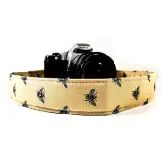 Bees Camera Strap-Honey Bee Camera Strap -Double Padded Comfortable Camera