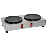 Grindmaster-Cecilware Dual Side-By-Side Burner Countertop Coffee Warmer Plate