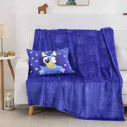 Licensed Character 2 Piece Kids Pillow Pocket and Throw Set, Bluey