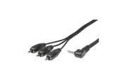 TechBrands 4 Pin 3.5mm Audio Visual Plug to 3 RCA Plugs 1.5m
