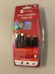 My Essentials Belkin 3 in 1 FireWire Cable Kit 10ft 3m in Package
