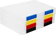 GANAZONO 4Pcs Transparent File Organizer Box Multi Function Document Protection Case for Home Office School Travel Storage Box