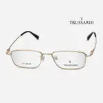 TRUSSARDI VTR1074 杜魯薩迪眼鏡｜商務斯文方框純鈦眼鏡 男生品牌眼鏡框【幸子眼鏡】