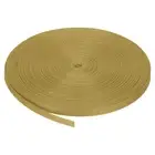 Flat Nylon Webbing Strap 3/8 Inch 50 Yards Light Brown for Backpack