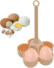 Egg Boiler Holder, Silicone Egg Poaching Cups, Heatproof Cooker Silicone Egg Steamer Tray, Kitchen Gadget Egg Poaching Boiling Cooker Rack for Steamer, 5 Grids