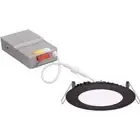 Juno 4 in. Selectable CCT Ultra Slim Canless LED Black Recessed Light