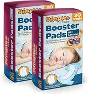 Dimples Booster Pads, Baby Diaper Doubler with Adhesive for Secure Fit | 1 Size Fits All Diapers | Boosts Absorbency No More leaks 60 Count