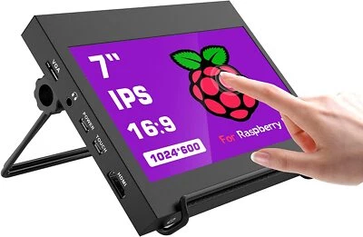 7" IPS Raspberry Pi PS4 Monitor Screen Capacitive Touchscreen Monitor USB/HDMI