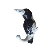 Cast Iron Magpie Bird Hook Hanger 16cm