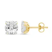 Bevilles Solitaire Stud Earrings with 1.50ct of Laboratory Grown Diamonds in 9kt Yellow Gold
