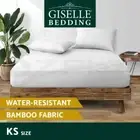 Giselle Water-resistant Mattress Protector Bamboo Fibre King Single Fully Fitted