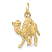 14K Yellow Gold Camel Charm