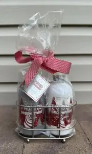Bath Body Works Twisted Peppermint Hand Soap Lotion Caddy Christmas 12 oz pump