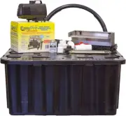 Wall Fountain Kit 11 1/2" spillway, blue LED, pump, basin, tubing