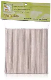 Clean Plus Easy Face Wood Applicator Spatula, Small, 100 Count