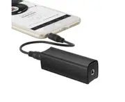 Home Stereo Car Audio System Ground Loop Noise Filter Isolator with 3.5mm Cable - Black