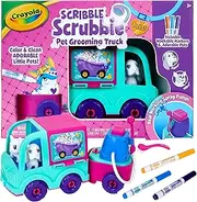 Crayola Scribble Scrubbie Pets Grooming Truck, Toy Pet Playset, Kids, Age 3, 4, 5, 6