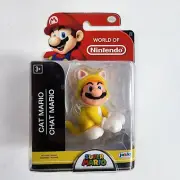 CAT MARIO World of Nintendo 2.5" Figure Super Mario 2018 Jakks Pacific NEW
