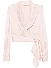 silk wrap top