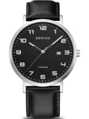 Bering 18640-402 men`s Titanium Mens Watch 40mm 5ATM