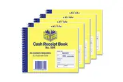 Spirax 504 Cash Receipt Book 102x127mm No Carbon Pack 5
