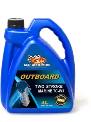 Gulf Western Outboard Semi Synthetic Two Stroke Engine Oil TC-W3 4L (30482)