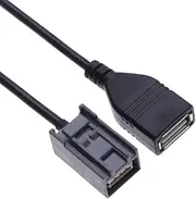 USB Cable Adapter by Keple | Vehicle Radio Stereo Audio USB Female Port Interface for Flash Drive Memory Stick MP3 or WMA Music