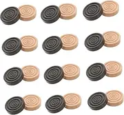 KICHOUSE 24pcs Wooden Checkers Wooden Checkers Wood Checkers Game Solid Wood Chess Boards Backgammon Sports Board Games Checkers Board Game Accessories Chess Accessories