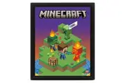 Minecraft Switching Terrain Lenticular 3D Print (Multicoloured) (One Size)