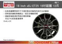 在飛比找Yahoo!奇摩拍賣優惠-||MyRack|| TRD 18 Inch x8J ET2