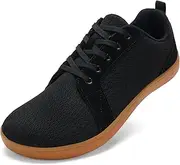 BXYJDJ Men's Barefoot Wide Toe Box Walking Shoes Extra Wide Width Running Shoes Breathable Zero Drop Minimalist Shoes Non-Slip Fashion Sneakers