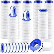 Akamino 100 Rolls Teflon Tape,1/2 x 520 in Plumbers Tape, PTFE Tape Waterproof Sealant Pipe Tape for Shower Head,Pipe Reparing,Thread Tape,White