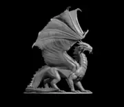 Ancient Bronze Dragon for D&D Dungeons and Dragons Pathfinder DND Mini