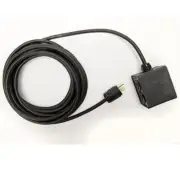 Rubberized 25ft Quad Box Power Cable 4 outlet box 12/3 SJOOW Black Cord 15A