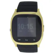 EK-B5 Montre Connectee Silicone Strap Smart Watch - Gold-Black by Eclock for Unisex - 1 Pc Watch