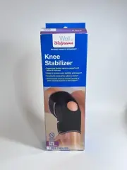 Walgreens ~Knee Support W/ 4 Straps ~Adjustable ~Flexible Bars ~1 Size Fits Most